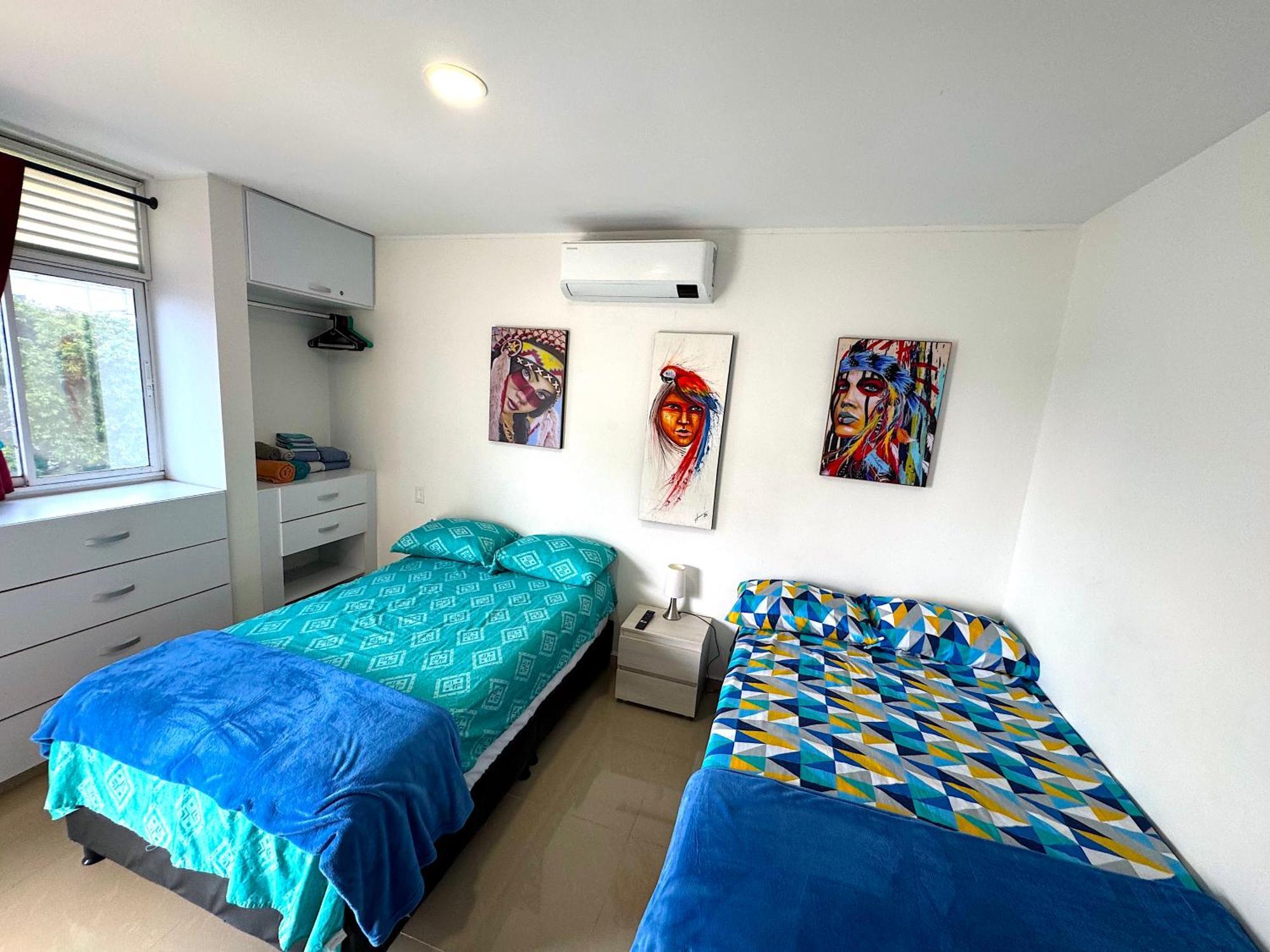 204 Amoblado&tequendama 2 2 Baños Acs Apartamento *